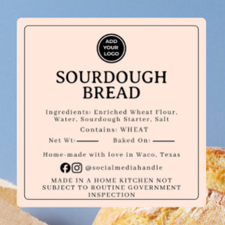 Perzik Sourdough Ingredient Cottage Sticker