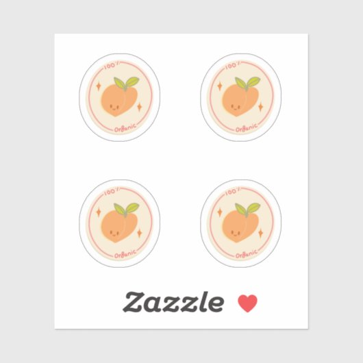 Perzik Sticker Sheet (Vel)