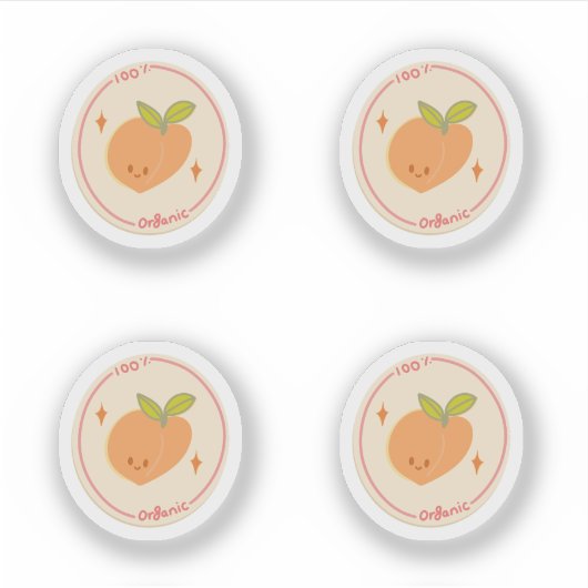 Perzik Sticker Sheet (Voorkant)