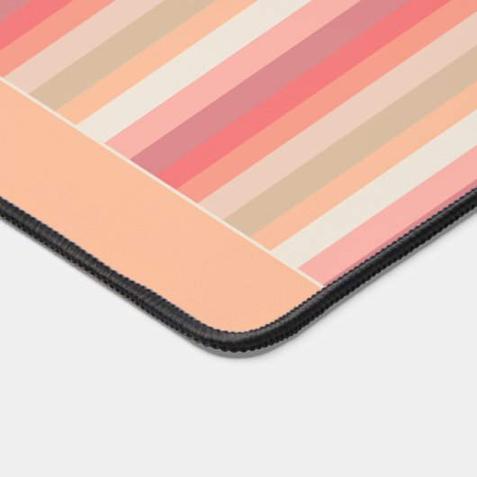 Perzik strepen trendy chic bureaumat (Hoek)