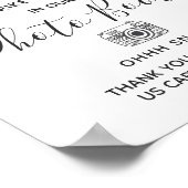 Perzik-succulenten bloemen-fotocabine-huwelijkstek poster (Hoek)