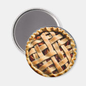 Perzik taart met een Fancy korst Magneet (Voorkant / Achterkant)