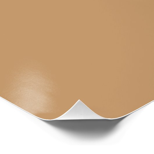 Perzik Tan Kleurblok | Zachte Trouwontwerp Perfect Poster (Hoek)