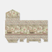  Perzik Thee & Rozen Tent Favor Box Bedankdoosjes (Uitgevouwen)