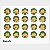 Perzik Tijd Leuke Cartoon Cute Ronde Sticker (Vel)