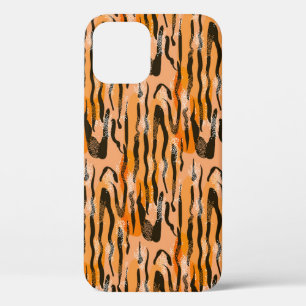 Perzik tijger streep patroon Case-Mate iPhone case