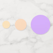 Perzik tot lavendel Paarse Gradient Table Confetti (Achterkanten)