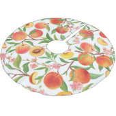Perzik Tropisch fruit patroon. Kerstboom Rok (Gekanteld)