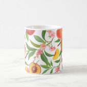 Perzik Tropisch fruit  patroon. Koffiemok (Center)