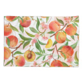 Perzik Tropisch fruit  patroon. Kussensloop (Achterkant)