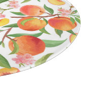 Perzik Tropisch fruit patroon. Snijplank (Hoek)