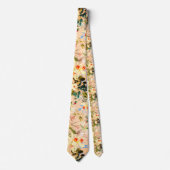 Perzik Tropisch Hawaïaans patroon Stropdas (Voorkant)