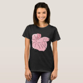 Perzik tropische vis t-shirt (Voorkant volledig)
