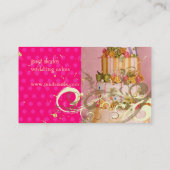 Perzik Trouwtaart/Bakkerij/Pâtisserie Visitekaartje (Achterkant)