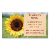 Perzik Tuinman Landschapsarchitect Bloemist Zonneb Magnetisch Visitekaartje (Voorkant)