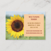 Perzik Tuinman Landschapsarchitect Bloemist Zonneb Visitekaartje (Voorkant)