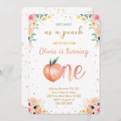 Perzik Uitnodigingen  (Voorkant / Achterkant)