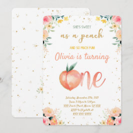 Perzik Uitnodigingen 