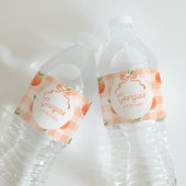 Perzik Verjaardag Water Fles Labels Waterfles Etiket