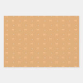 Perzik Victorian Mistletoe en Krans Cadeaupapier (Voorkant 2)