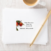 Perzik Voedsel Inblikken Etiket (Insitu)