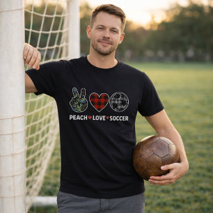 Perzik Voetbal Liefde Schotland Camo T-shirt