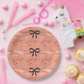 perzik-vrijgezellenfeest papieren bordje (Feest)