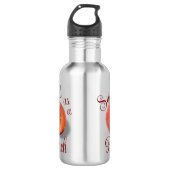 perzik-waterfles waterfles (Voorkant)