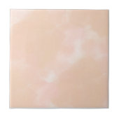 Perzik Waterverf Elegant Abstract Lente & Zomer Tegeltje (Voorkant)