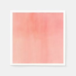 Perzik Waterverf ontwerp papier servet