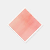 Perzik Waterverf ontwerp papier servet (Hoek)