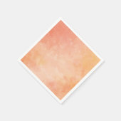 Perzik Waterverf ontwerp papier servet (Hoek)