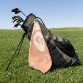  perzik wervelingen golfhanddoek (Groen)