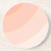 Perzik wervelingen zandsteen Onderzetter (Voorkant)