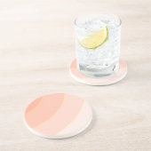 Perzik wervelingen zandsteen Onderzetter (Zijkant)