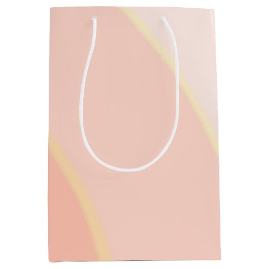 Perzik wervelt geschenkzak medium cadeauzakje (Voorkant)
