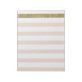 Perzik White Gold Stripes II Notitieblok (Linkerzijde)