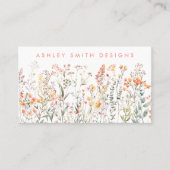 Perzik Wilde Bloem Visitekaartje (Voorkant)