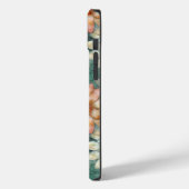 Perzik Wit Blauw Groen Bloemmotief Case-Mate iPhone Case (Achterkant / Links)