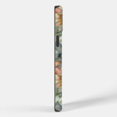 Perzik Wit Blauw Groen Bloemmotief Case-Mate iPhone Case (Achterkant / Rechts)
