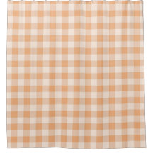 Perzik wit geruit gingham patroon