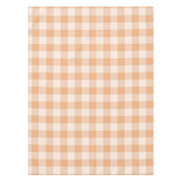 Perzik wit geruit gingham patroon tafelkleed
