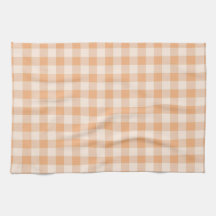 Perzik wit geruit gingham patroon