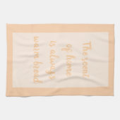 Perzik - Wit Theedoek (Horizontaal)