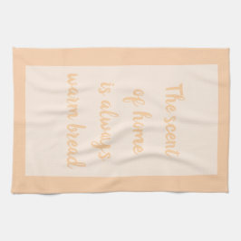 Perzik - Wit Theedoek