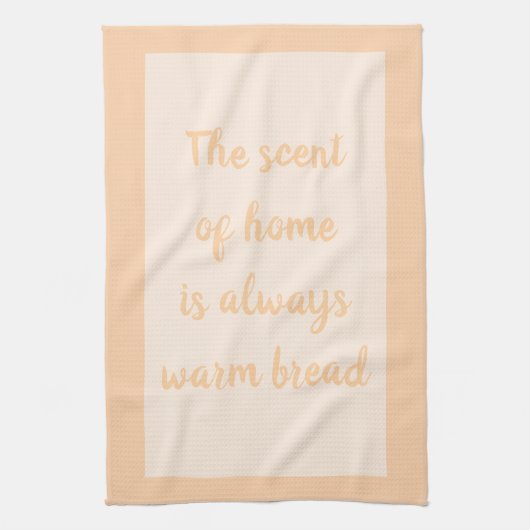 Perzik - Wit Theedoek (Verticaal)