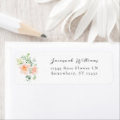 Perzik & witte Bloemen Retour Adres Label V3 3 (Insitu)