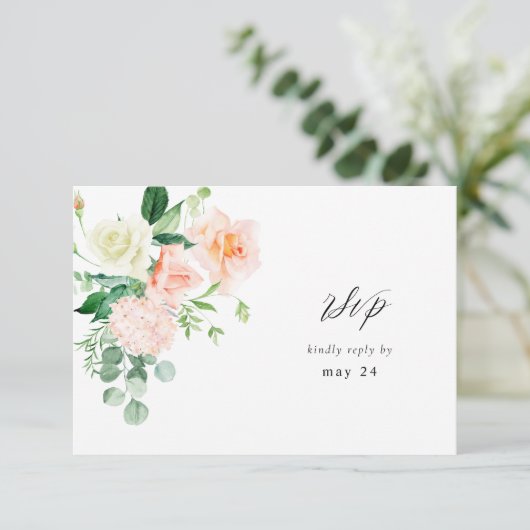 Perzik & witte Bloemen w Maaltijd RSVP V3 2 (Staand voorkant)