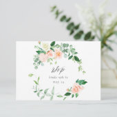 Perzik & witte Bloemen w Maaltijd RSVP V3 3 (Staand voorkant)