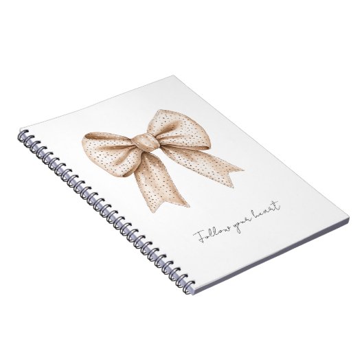 Perzik Witte Boog Notitieboek (Rechterzijde)